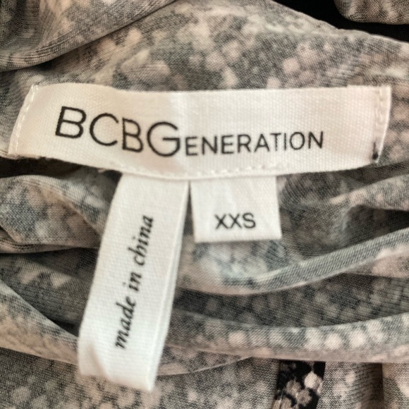 BCBG dress with faux leather top & high-low layer - Picture 5 of 8